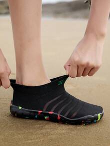 New Kids Breathable Beach Swimming Outdoor Wading Anti-Slip Durable Quick-Dry Water Shoes - Black - View 8