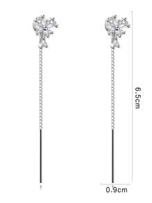 Nooxian 1 par de elegantes pendientes de cobre con diseño de mariposa y gota de agua, de estilo minimalista y versátil para mujer