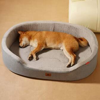 1pc Dog/Cat Bed, Removable And Washable, Semi-Enclosed High And Thick Pet Sleeping Bed With Safety, Bestseller, Suitable For Small/Medium/Large Dogs And Cats, 4 Colors, Non-Slip, Moisture-Proof Bottom Oxford Cloth