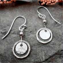 1 par de pendientes de aro geométricos vintage exquisitos y elegantes