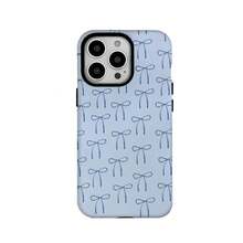 Funda para teléfono, 1 unidad, película dos en uno con lazo azul, duradera, que absorbe los golpes y Compatible con 16, 15, 14, 13, 12, 11, Plus, Pro, - Colores mixtos 1 - Ver 6