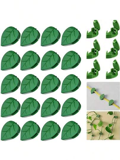 30pcs Self-Adhesive Plant Climbing Wall Clips, Sticky Plant Fixation Hooks For Vine Decor In Garden, Outdoor Plant Stand
