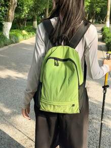 Mochila Dobrável Fashionable & Minimalista, Mochila Escolar Casual de Grande Capacidade e Leve para Estudantes