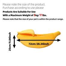 1 Piece Of Multi-Color Large/Small Size Optional New Banana Shaped Winter Warm And Thick Pet Bed With Lid Closed Cat Bed Dog Bed Suitable For Small And Medium-Sized Cats And Dogs Sleeping Indoors, Durable And Hand Washable. S Size Suitable For Kittens, Puppies, And Other Small Pets And Animals,Dog,Cat,Chat,Puppy Keep,Dog Bed