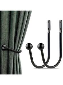 1pc,Simple Rural-Style Curtain Hangers - A Sleek And Retro Design, Suitable For Curtain Accessories In Bedrooms And Living Rooms. Easy To Install, Durable, Versatile And Space-Saving! Practical Hangers