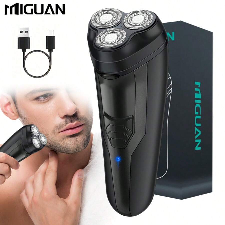Electric Shaver, Rechargeable Mini Portable Shaver, Intelligent Floating Shaver, The Choice Of Gift For Men, Father's Day Gift Battery Capacity 500mAh