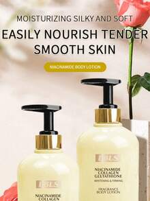 樱花烟酰胺/胶原蛋白谷胱甘肽/SPF 90+ 烟酰胺美白身体乳，提亮肤色，保湿滋养，适合所有肤质 - 黃色 - 查看 6