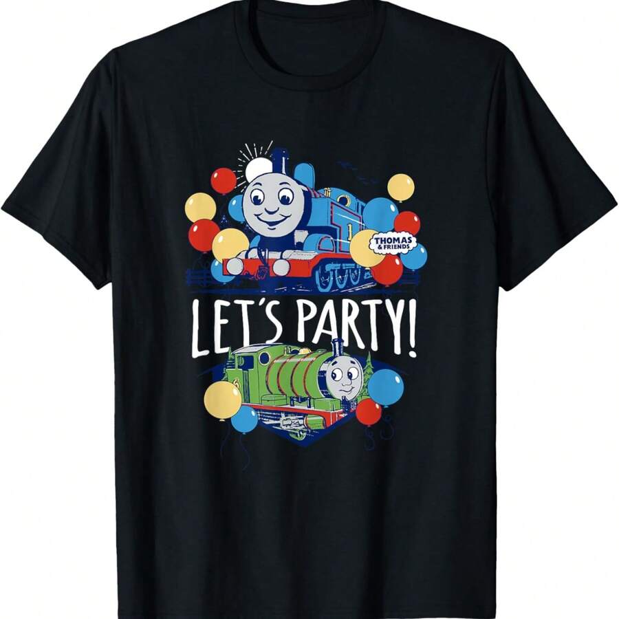 Thomas & Friends - Vintage Let's Party T-Shirt - đen6 - Xem 1