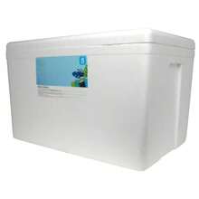 Large Styrofoam Cooler, 45 Quart Foam Cooler, 48 Can Capacity, White - White Huskee - View 3