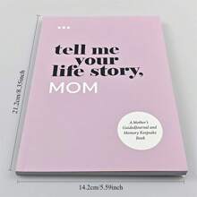 2pcs "Tell Me Your Story" Family Heritage Diaries - Parents' Guide Memory Books, English Language Commemorative Diaries | Perfect Gifts For Mother's Day, Father's Day, Birthdays, Christmas,School Supplies,Back To School