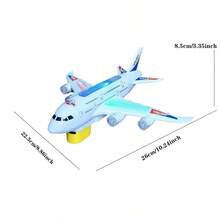 A380飞机玩具，带灯光、音效和电动功能，适合作为男孩女孩的生日礼物（不含电池），逼真的模型设计。儿童玩具、直升机玩具、男孩玩具、大型飞机玩具、模型飞机、男孩儿童玩具、开学季 - 彩色 - 查看 9