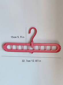 5/8Pcs Expandable Folding 9-Holes Hanger, Heavy-Duty Foldable Hangers With 9 Holes, 9-Hole Clothes Hanger, Storage Non-Slip Drying Clothes Rack, Room Decor, Home Decor, Bed Room Decor, Dress, Pants, Shoes, Jeans, Boots, Skirt, Spring, Minimalist, Summer Tops, Durable, Foldable Design For Efficient Storage Of Shirts, Pants, Bags & More - Ideal For Dorms & Bedrooms, Clothes Organizer Storage