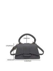 Fashionable Mini Handbag Net Celebrity Crossbody Bag, Solid Color Shoulder Bag, Small Square Bag For Women, All Season