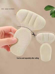 2 pares de almohadillas para talón ComfortFit - Protectores acolchados de 3 mm para zapatos flojos, rellenos antideslizantes y antiampollas para mejorar el ajuste para hombres/mujeres (esencial para viajes/trabajo - solución universal para zapatos)