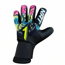 Rinat Asimetrik Basic Premium Latex Goalkeeper Gloves, Protection And Performance, Colors - Black - View 2
