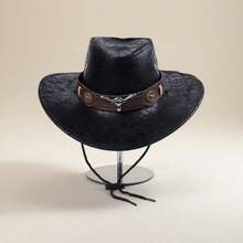 1 件时尚复古西部牛仔帽 - 棕色 - 查看 3