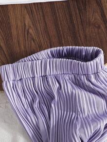 2pcs/Set Girls Letter Printed Long Sleeve Sweatshirt And Striped Pants Casual Outfit, Autumn