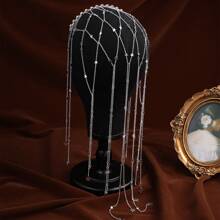 1 pieza Elegante accesorio para el cabello de mujer con cristales, adorno para el cabello de novia y boda, decoración para eventos formales, diadema para viajes/fotografía
