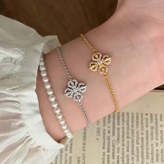 New Style Of Sterling Silver New Chinese Retro Exquisite Versatile Micro-Set Zirconia Bracelet Light Luxury High-End Hand Jewelry