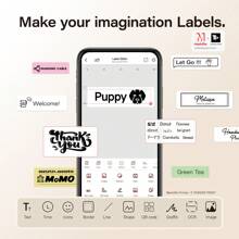 Marklife Machine à étiqueter Marklife M1, imprimante d'étiquettes portative Bluetooth mini M1, connexion sans fil portable incluse, plusieurs modèles disponibles pour téléphone, facile à utiliser pour l'organisation de bureau et de la maison, rechargeable USB, rose