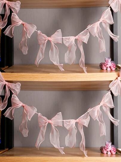 10 pezzi/set Fiocchi rosa, bandierine, adatti per decorazioni di anniversario, compleanni, festa della mamma, lauree, cerimonie di laurea, feste di fidanzamento e matrimoni, regali per la sposa, decorazioni per feste, stanza, soggiorno