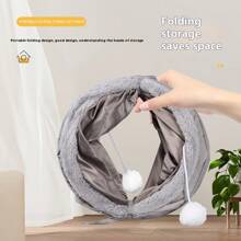 نفق قابل للطي وللانهيار للحيوانات الأليفة، مكونات النفق، بيت لعب للقطط، للاستخدام الداخلي والخارجي، للترفيه الذاتي للقطط، سهل التجميع والتخزين، يسمح للقطط باللعب بشكل مستقل، نفق للقطط، لعبة قطط للترفيه، هدية مثالية لعيد الميلاد وعيد الهالوين للحيوانات الأليفة!