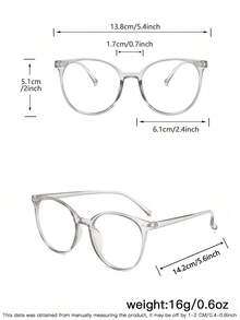 3 副青少年 12-16 岁亚克力休闲圆框时尚眼镜，适合日常阅读、校园服饰 - 彩色 - 查看 8