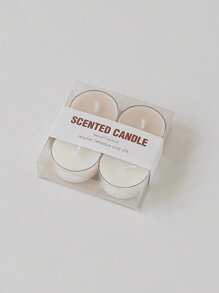 4pcs Handmade Smokeless Soy Wax Round Tea Wax Ambiance Gift Creative Fragrance Premium Wedding Companion Aromatherapy Candle Home Table Decoration Small Candle (2.3 Oz Approx. 1.5-2 Hours Burn) Gift Birthday Gift Aromatherapy Stress Relief Small Tea Wax Round Tea Wax Set,Room Decor,Gifts Graduation
