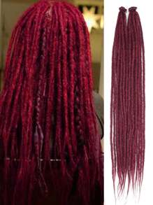 18 Inch / 24 Inch Dreadlock Extensions 0.6 Cm Width 20 Strands-Natural Black, Soft Hippie SE Dreads Synthetic Loc Extensions For Women And Men - Multicolor - View 35