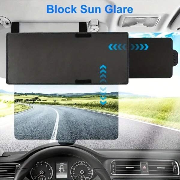 1 st. Auto zonneklep verlenger, zonneklep verlengplaat schild blokker, voorruit anti-reflectie zonneklep verlenger, auto zonwering auto zonneklep