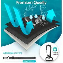 2 Waterproof Phone Pockets, Suitable For IPhone 16, 15, 14, 13, 12, 11 Pro Max And Models Under 7 Inches - màu đen - Xem 3