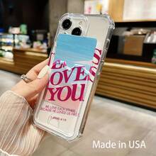 Funda transparente con ranura para tarjeta, compatible con phone 16, 15, 14, 13, 12 y 11 - Colores mixtos 1 - Ver 6