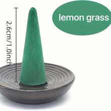 60/122pcs Lemongrass Fragrance Cones, Suitable For Yoga, Meditation, Outdoor Patio, Camping, Hiking, Aromatherapy, Home Decor Indoor & Bathroom