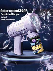 آلة فقاعات كهربائية لعبة- مثالية للأعراس وعيد الميلاد والاحتفالات العطلات (البطاريات والسائل غير مشمولان)، مناسبة ل- 11 مناسبة في جميع أنحاء العام