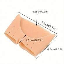 2pcs Ballet High Heel Toe Protectors - Soft, Comfortable, Breathable, Waterproof Toe Caps, Unisex Silicone Forefoot Cushions, Transparent Honeycomb Silicone Non-Slip Pads, Ventilated Insoles, Suitable For Dance, Outdoor, Travel, High Heels, Toe Protection - Multicolor - View 5