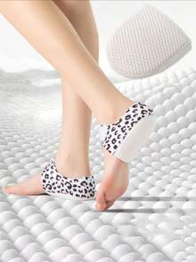 1 Pair Heel Cushion Shock Absorbing Hook And Loop Heel Guard Socks Inserts - Multicolor - View 1