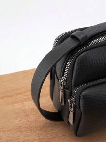 HOVI'S Casual clutch, geschikt voor woon-werkverkeer en reizen, grote capaciteit en multifunctioneel, combineert een modieuze uitstraling met draagbaarheid, geschikt als cadeau voor mannen