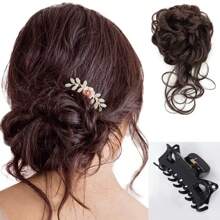 Elegant Curly Bun Fashion Heightening Puff Hair Pad, Extended Bun, Slouchy Style Clip Style Flower Bud Ball Head, Naturally Fluffy Hair Bag For Women With Long Beard, Wig Set, Ponytail Wig Ring Hair Clip - Easy To Clip Into Bun, Instantly Fuller Look, Hair Accessories Hair Tools, Curly Hair Accessory, Fall,Travel,Hair Tools,Accessories Women,Hair Stuff,Fall,Hair,Hair Accessories, Travel,Hair Accessories,Accessories Women,Hair Accessory Women,Hair Tools,Hair Stuff,Stuff,Beauty Accessories,Gifts,Travel,Gifts For Women,Hair Stuff,Stocking Stuffers