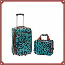 Fashion Softside Upright 2 Pie Luggage Set F102 - 藍綠色 - 查看 1