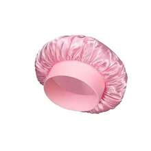 1pc Silk Bonnet For Sleeping, Satin Hair Bonnets, Soft Elastic Band Silk Sleep Cap, Silk Hair Wrap For Curly Hair Home Bathroom Decor Fall Decor Back To SchoolHair Bonnet
