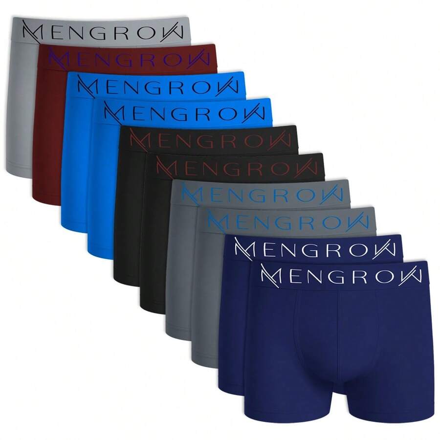Kit 10 Microfiber Boxer Briefs Men's Box Adult Seamless Underwear Original Mengrow Wholesale - Clasificado - Ver 1