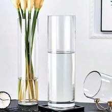 1 Bình hoa trong suốt, Bình Acrylic tối giản hiện đại đựng hoa tươi và cây, Bình hoa để sàn không vỡ, Trang trí bàn trong nhà, Bình đựng cây thủy sinh - Trong sáng - Xem 5