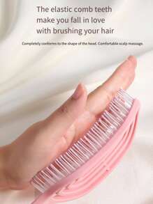 Sanrio 21pcs Cute Kitty Fluffy Design Detangling Hair Brush Set With Hair Ties