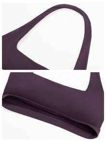 MFVIM 2pcs Women's Sleeveless Halter Backless Top And High Waist Flare Pants Workout Set (Dark Purple)