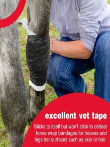 4 Rolos Bandagem Adesiva Autoadesiva Proteção para Dedos Bandagem Elástica Coesiva Fita Veterinária para Primeiros Socorros, Esportes, Animais, Banda Elástica, Bandagem Diária para Animdeaixcíes, Esportes, Punho e Tornozelo - Cor Aleatória, Bandagem Adesiva Respirável Bandagem Adesiva Elástica Adequada para Animais de Estimação, Esportes