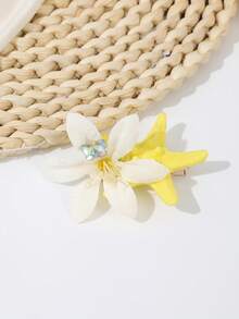 1 件浪漫海洋主题蝴蝶和海星花卉女士发夹，波西米亚风格，发饰，夏季配饰，旅行，爪夹，发夹，发夹，发夹 - 彩色 - 查看 4