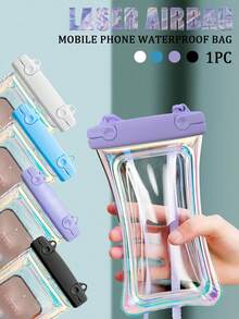 2PCS 防水防摔户外手机袋，游泳包防水手机壳，卡通手机防水袋，带触屏气囊游泳手机壳漂流神器挂脖保护袋，游泳专用水上乐园神器，拍照透明超强防水手机壳，适用于游泳、沙滩、户外运动、度假旅行必备，适合居家、送礼、节日等1pc