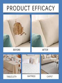 JUE FISH 120ml Fabric Sofa Cleaner - Suitable For Upholstery Sofa, Seat Covers, And Various Fabric Furniture In Living Room, Bedroom, Office, Dining Room. Powerful Penetrating Formula Quickly Dissolves Stubborn Stains, Innovative Active Ingredients Thoroughly Remove Dirt From The Source Without Leaving Traces. Gentle And Non-Irritating, Suitable For Various Fabric Materials, Protects Sofa Surface. Fabric Cleaner, Sofa Cleaner - Multicolor - View 8