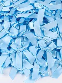 50pcs/Pack Silk Satin Ribbon Bows, Used For Gift Packing Decoration, DIY Hair Clips & Headbands, Gift Baskets, Birthday Packages, Holiday Decorations, Office Decor, Wedding Decor, Bridal Shower Decor, Cake Decorations, Party Supplies, Clothing, Shoes, Bags, Lingerie Accessories, Garment Trims