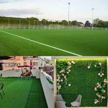 1 Pc Evergreen Artificial Grass Mat, Interlocking Turf For Indoor/Outdoor Decoration, Garden, Playground, Party, Pet Training, Backyard Landscaping